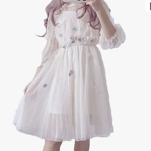 Lolita Flower Mesh Dress